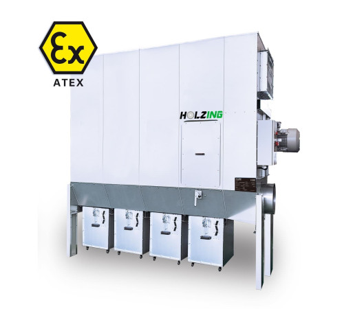 Аспіраційна установка для тирси Holzing RLA ATEX 11 000 m3/h