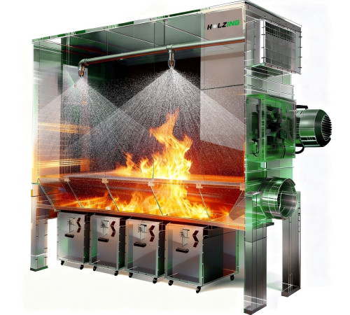 Аспіраційна установка для тирси Holzing RLA ATEX 7000 m3/h