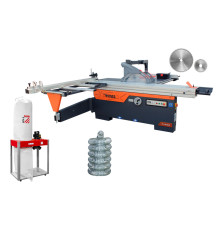 Раздвижной циркуляр Rema Fx250 3000 мм с отсосом Holzmann ABS3000SE, антистатическим шлангом и набором лезвий