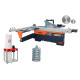 Розсувний циркуляр Rema Fx250 3000 мм з відсмоктуванням Holzmann ABS3000SE, антистатичним шлангом та набором лез