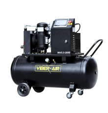 Гвинтовий масляний компресор Viber-Air INV5.5-200S з інвертором | 200л | 400В
