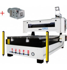 Фрезерний верстат з ЧПК TechnologieCNC 1530 INDUSTRY + насос Becker KVT 3.140, 6 кВт, 400В