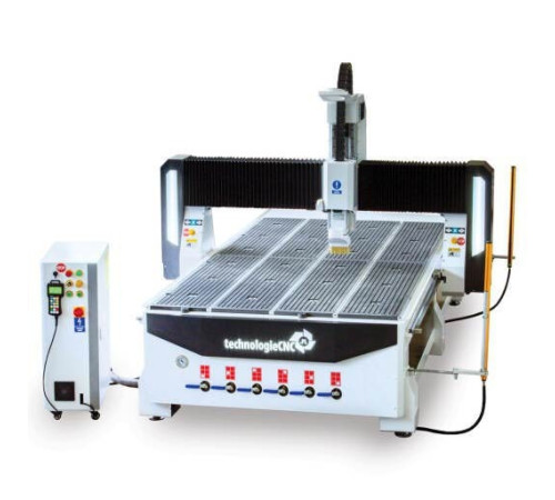 Фрезерний верстат з ЧПК TechnologieCNC 1530 INDUSTRY 2.0 1500x300, 6кВт + вакуумний насос Becker KVT 3.140