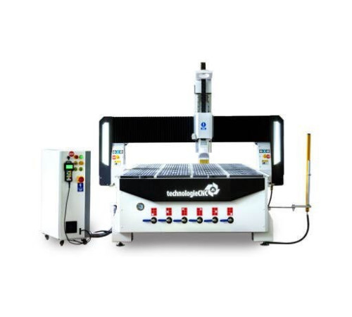 Фрезерний верстат з ЧПК TechnologieCNC 1530 INDUSTRY 2.0 1500x300, 6кВт + вакуумний насос Becker KVT 3.140