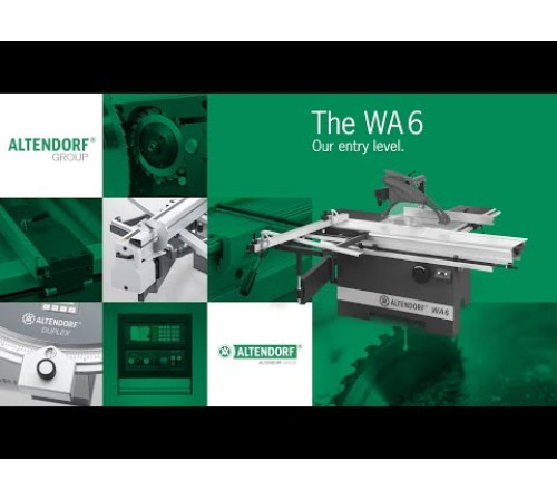 Розкрійний верстат з підрізувачем Altendorf WA 6 1600 мм, 4 кВт, 400 В