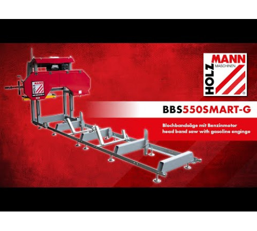 Бензиновая ленточная пилорама Holzmann BBS550SMART-G