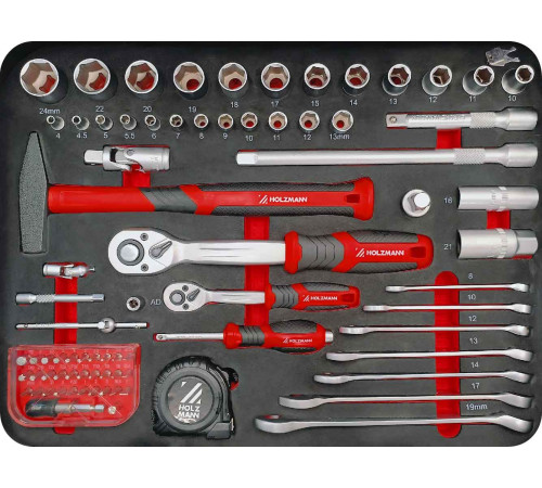 Набор инструментов в кейсе Holzmann WZK167PRO (167 эл.)