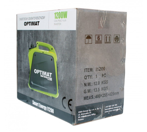 Инверторный генератор OPTIMAT SMART ENERGY I1200 (1.0 кВт)