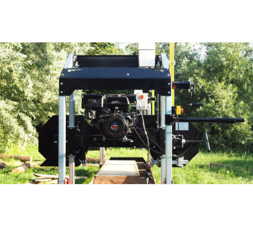 Бензинова стрічкова пилорама OPTIMAT Timberland TMG 790S + Wood-Mizer BMST50