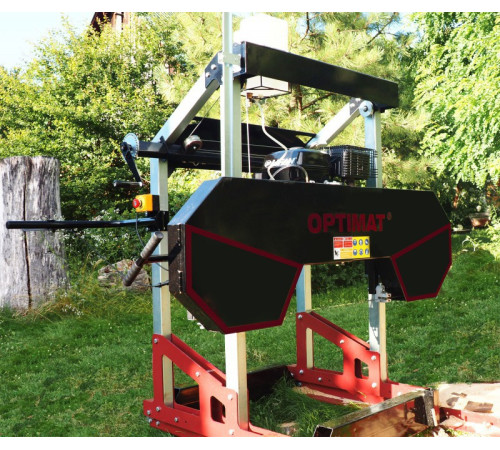Бензинова стрічкова пилорама OPTIMAT Timberland TMG 790S + Wood-Mizer BMST50