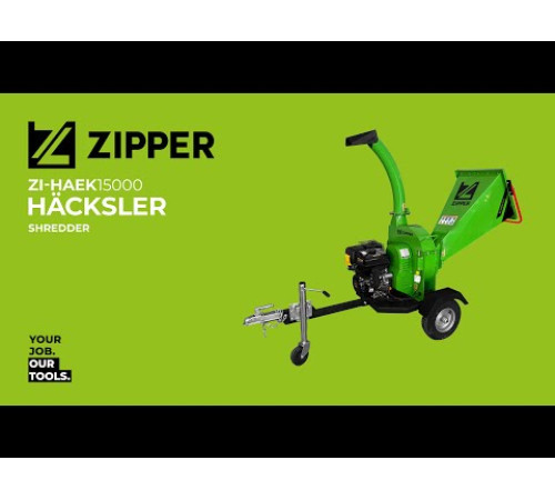Бензиновий подрібнювач гілок Zipper ZI-HAEK15000 - до 120мм