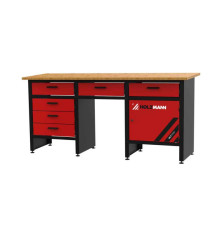 Металлический верстак Holzmann WT1700 с деревянной столешницей