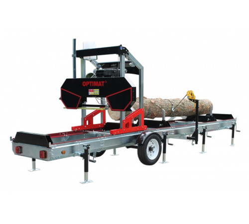 Бензинова стрічкова пилорама OPTIMAT Timberland TMG 660S з ходовою частиною RST6
