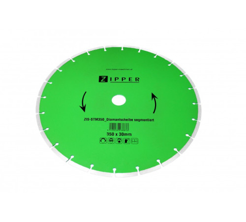 Алмазный диск Zipper ZI-STM350DSS